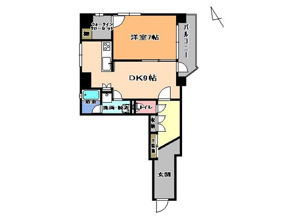 ビュー雷神IIの物件間取画像